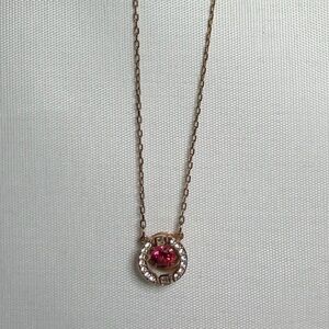 SWAROVSKI Elegant Red Gemstone Necklace